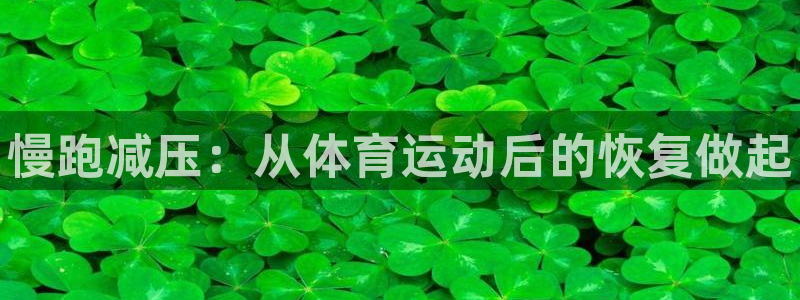 J9官网下载平台假的吗是真的吗：慢跑减压：从体育运动