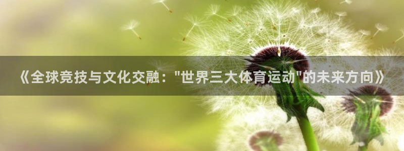 J9官网下载招商电话地址是多少：《全球竞技与文化交融：\